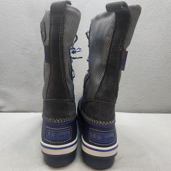 L.L. Bean Youth Size 3 Tek 2.5 Primaloft 200 Gram Blue/Grey Hiking Boot‎ - Picture 5 of 9